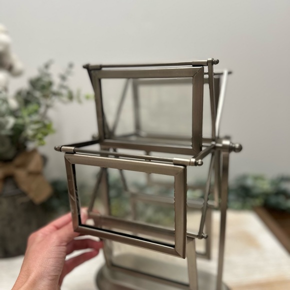 Silver Rotating Picture Frame - Picture 2 of 4